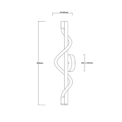 Applique murale Light Prestige Meleca dorée LED CCT 3000K/4000K/6000K (réglable) 1 pc.