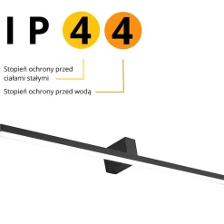 Applique murale Light Prestige Nevada noire LED 4000K 1 pièce.