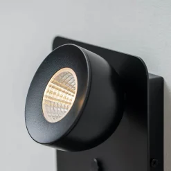 Applique murale liseuse noire avec interrupteur - Lyngen