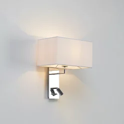 Applique murale liseuse tête de lit métal chromé - Alva