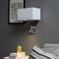 Applique murale liseuse tête de lit métal chromé - Alva