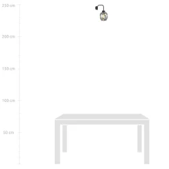 Applique murale LUKKA K1 BLACK/GRAFIT, Emibig Lighting, Fabriqué en EU