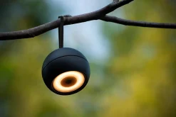 Applique murale LUNEX en aluminium avec LED intégré - Noir - Lucide