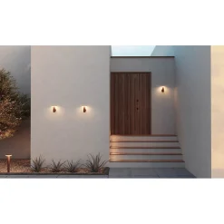 Applique murale Mac Wall Base Corten - 12W LED Interrupteur CCT 2700 K/3200 K/4000K, aluminium - Beneito & Faure