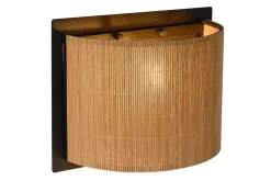 Applique murale MAGIUS en bambou avec 1xE27 - Naturel - Lucide