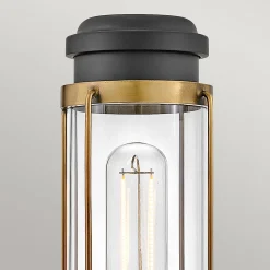 Applique Murale Masthead 1 x 40W E27 Laiton & Noir.