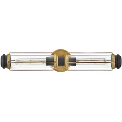 Applique Murale Masthead 2 x 40W E27 Laiton & Noir.