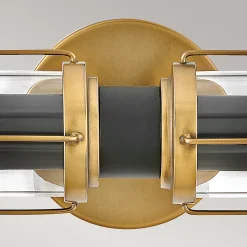 Applique Murale Masthead 2 x 40W E27 Laiton & Noir.