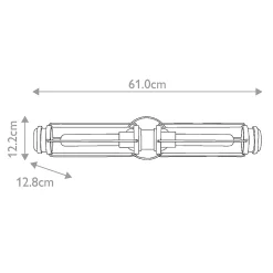 Applique Murale Masthead 2 x 40W E27 Laiton & Noir.