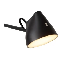 Applique murale MILNE en métal avec LED intégré - Noir - Lucide