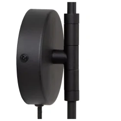 Applique murale MILNE en métal avec LED intégré - Noir - Lucide