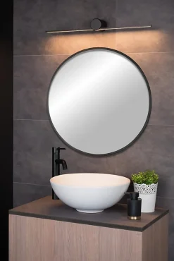 Applique murale MIZAR en aluminium avec LED intégré - Noir - Lucide