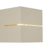 Applique murale moderne beige G9 carrée - Transfer