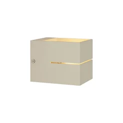 Applique murale moderne beige G9 carrée - Transfer