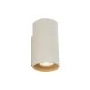 Applique murale moderne beige GU10 ronde 50 mm 2 lumières - Sandy