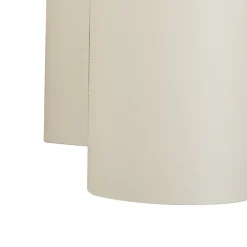 Applique murale moderne beige GU10 ronde 50 mm 2 lumières - Sandy