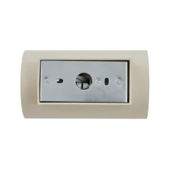 Applique murale moderne beige GU10 ronde 50 mm 2 lumières - Sandy