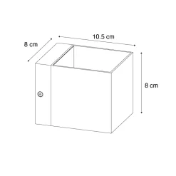 Applique murale moderne bronze foncé - Transfer