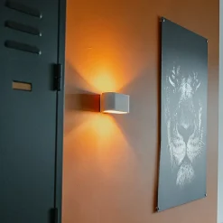 Applique murale moderne blanche plate - Gipsy Arles