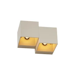 Applique murale moderne beige 2 lumières - Transfer Double