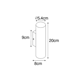 Applique murale moderne en laiton 2 lumières - Jeana