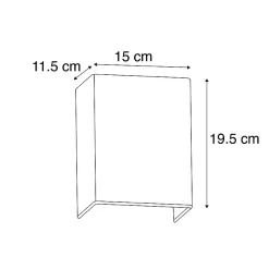 Applique murale moderne en jute blanche - Vete