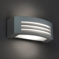 Applique murale moderne grise IP44 - Hurricane 1