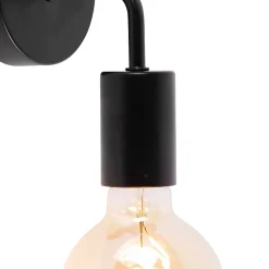 Applique murale moderne noire 15,5 cm - Facile