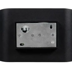 Applique murale moderne noire avec intérieur doré ovale - Alone