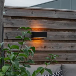 Applique murale moderne noire IP65 - Houks