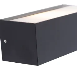 Applique murale moderne noire IP65 - Houks