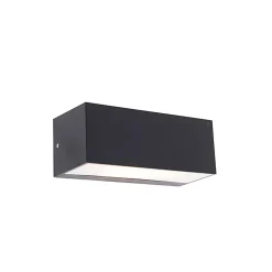 Applique murale moderne noire IP65 - Houks