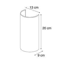 Applique murale moderne noire et dorée - Simple Drum