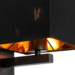 Applique murale moderne noire avec or - VT 1