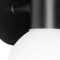 Applique murale moderne noire IP44 2 lumières - Cederic