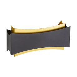 Applique murale moderne noire avec or - Plats