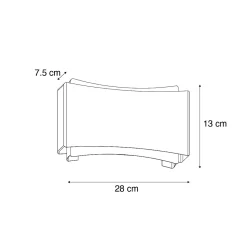 Applique murale moderne noire avec or - Plats