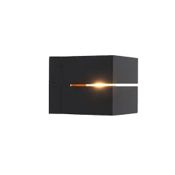 Applique murale moderne noire et dorée 9,7 cm - Transfer Groove