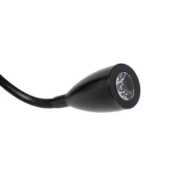 Applique murale moderne noire avec abat-jour noir - Brescia