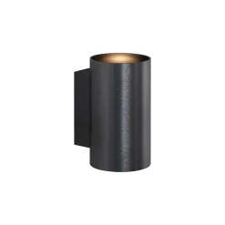 Applique murale moderne ronde 2 lumières métal anthracite - Sandy