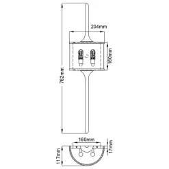 Applique murale Mona 2 lumières - Laiton naturel