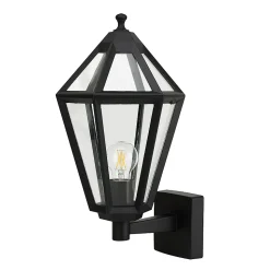 Applique murale montante Radley E27 IP44 GoodHome noir