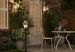 Applique murale montante Radley E27 IP44 GoodHome noir