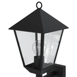 Applique murale montante à détection Docker E27 25W IP44 GoodHome noir