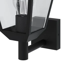 Applique murale montante Docker E27 25W IP44 GoodHome noir