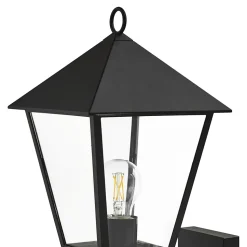 Applique murale montante Docker E27 25W IP44 GoodHome noir