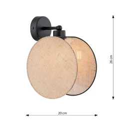 Applique murale MOTIF K1 NATURAL, Emibig Lighting, Fabriqué en EU