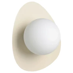 Applique murale métal beige G9 Ø20cm Eglo, Hanoi