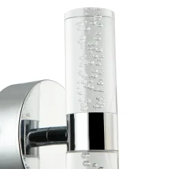 Applique murale Myvat LED intégrée 600lm 7W IP44 blanc neutre GoodHome argent