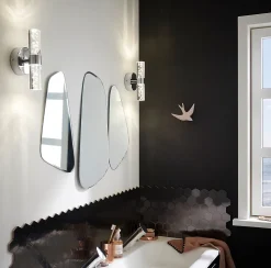 Applique murale Myvat LED intégrée 600lm 7W IP44 blanc neutre GoodHome argent